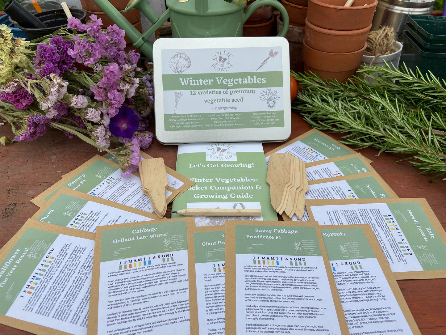 Winter Vegetables: Seed Tin