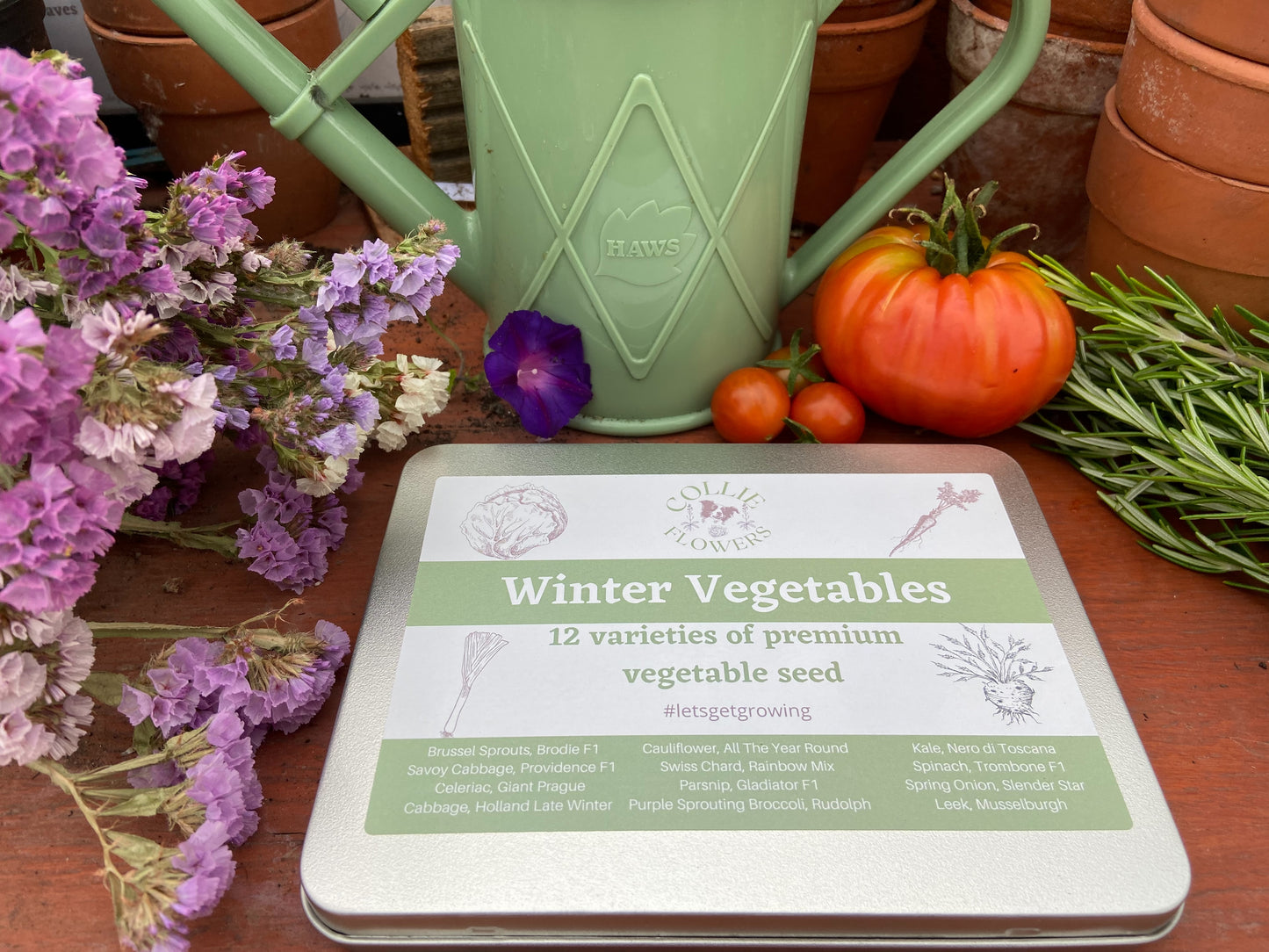 Winter Vegetables: Seed Tin