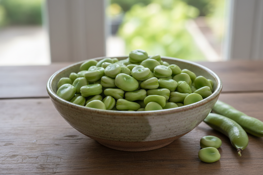Broad Beans in a bowl